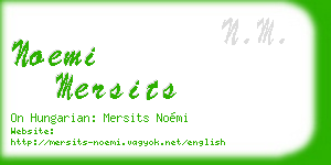noemi mersits business card